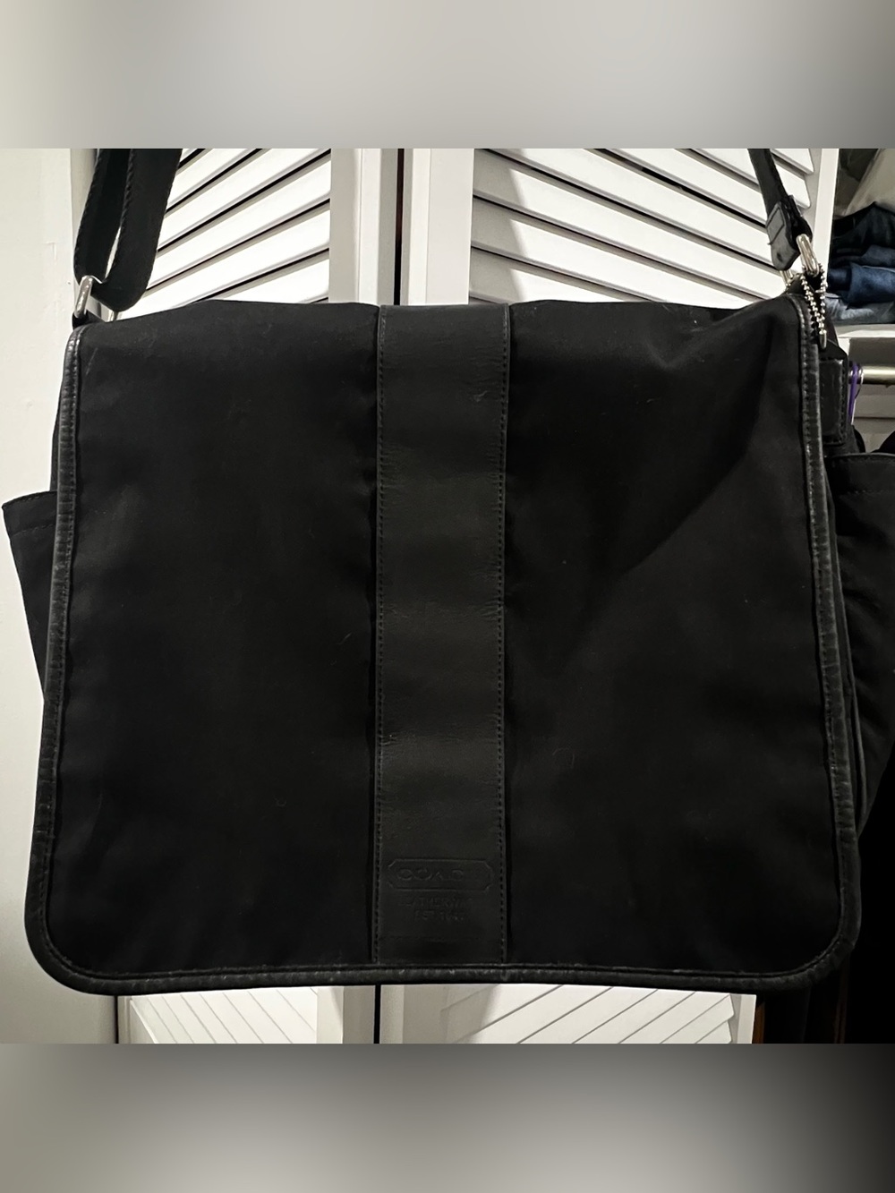 Coach Black Men's Messenger/Laptop  Bag